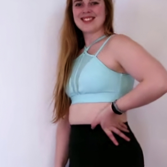 NWT Cleo Harper Radiant Mirage Bralet Mint Color XS US 4 Strappy Back - Picture 1 of 6